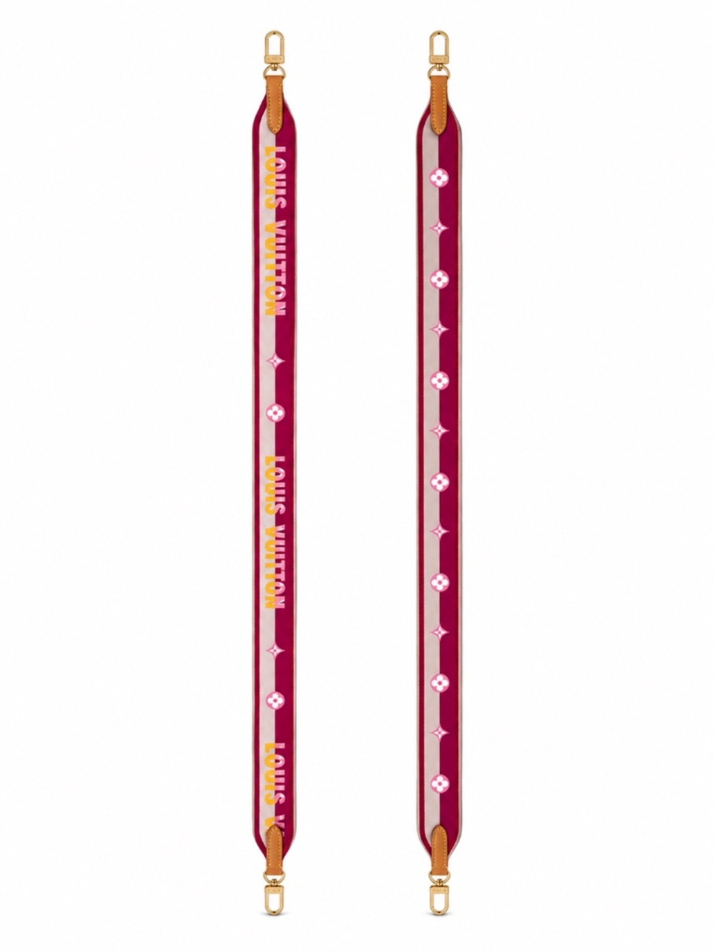 1355 NWT Louis Vuitton Bandoulière Jacquard Shoulder Strap – One Size – Fuchsia - Picture 5 of 15